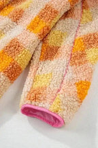 Sherpa Jackets Zesty Check Sherpa Hooded Jacket