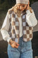 Sherpa Vests Monochrome Mosaic Sherpa Vest