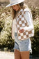 Sherpa Vests Monochrome Mosaic Sherpa Vest