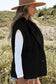 Sherpa Vests Stand Collar Sherpa Vest - Black