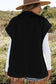 Sherpa Vests Stand Collar Sherpa Vest - Black