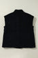 Sherpa Vests Stand Collar Sherpa Vest - Black