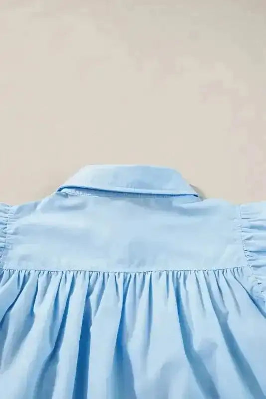 Shirts Azure Ruffle Runway Top