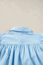 Shirts Azure Ruffle Runway Top