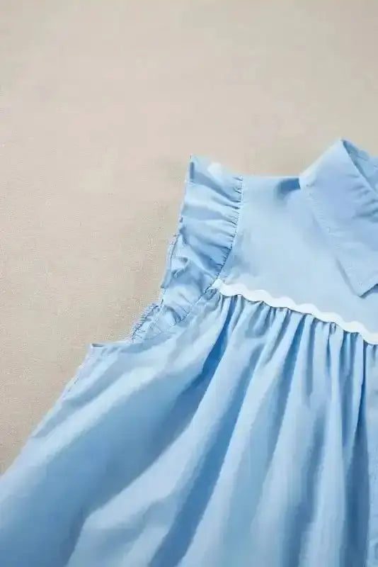 Shirts Azure Ruffle Runway Top