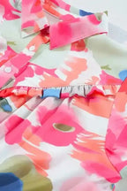 Shirts Boho Abstract Puff Sleeve Shirt