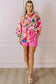 Shirts Boho Abstract Puff Sleeve Shirt