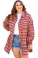 Shirts Boho Plaid Split Tail Shirt