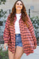 Shirts Boho Plaid Split Tail Shirt