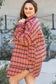 Shirts Boho Plaid Split Tail Shirt