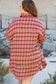 Shirts Boho Plaid Split Tail Shirt
