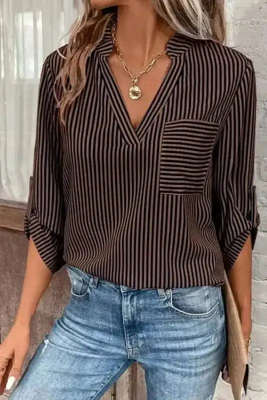 Shirts Classic Stripe Roll-Up Shirt