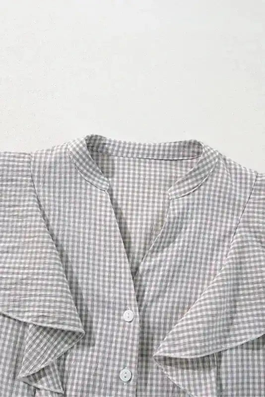 Shirts Crosshatch Chic Ruffle Shirt
