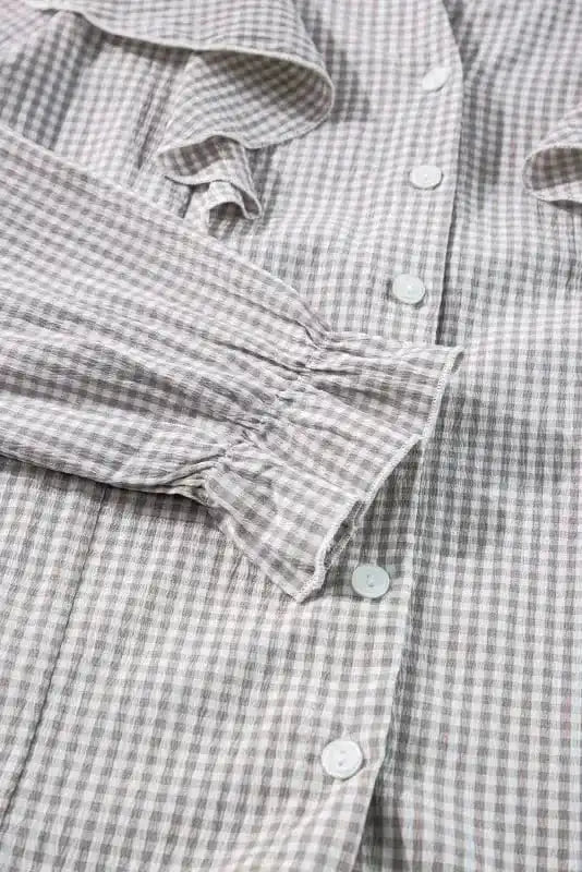 Shirts Crosshatch Chic Ruffle Shirt
