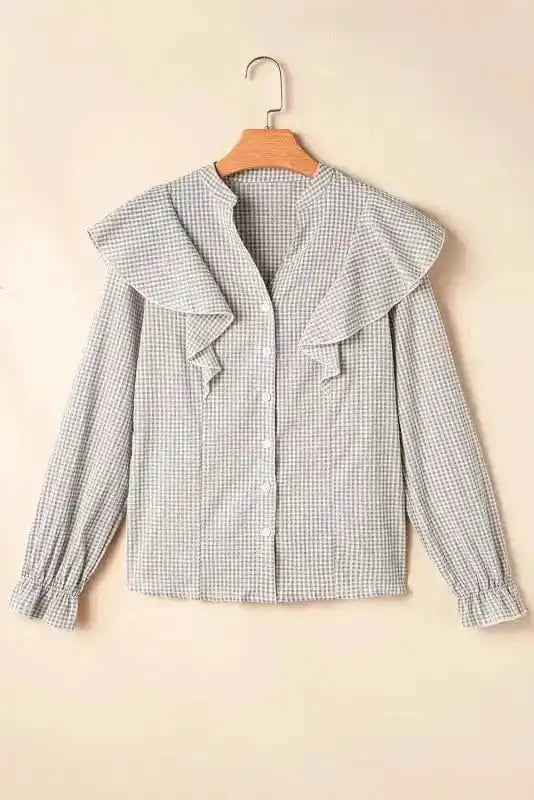 Shirts Crosshatch Chic Ruffle Shirt