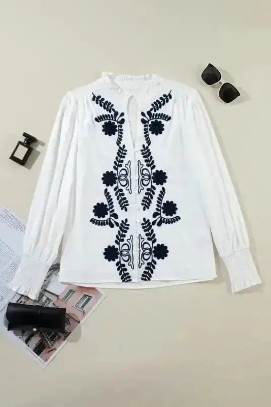 Shirts Embroidered Elegance Shirt