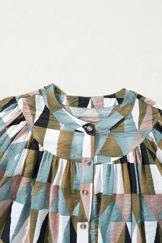 Shirts Geometric Grace Loose Fit Top