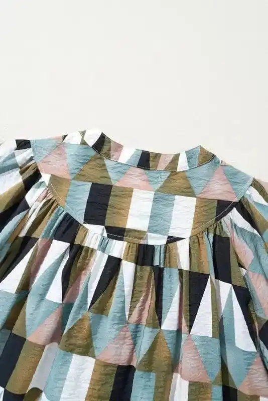 Shirts Geometric Grace Loose Fit Top