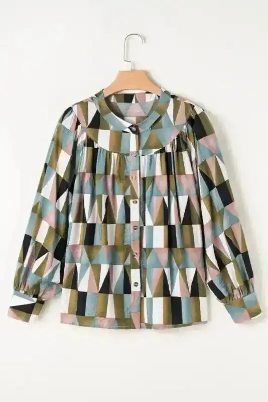 Shirts Geometric Grace Loose Fit Top