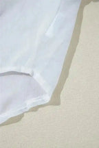 Shirts Knotted Front Loose Fit Sheer Shirt