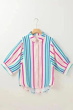 Shirts Peony Pinstripe Casual Shirt