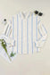 Shirts Striped Puff Sleeve Blouse – Flowy Bubble Shirt for Women