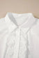 Shirts White Lace Crochet Trim Shirt