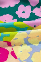 Short Sleeve Blouses Mosaic Flutter Blouse