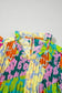 Short Sleeve Blouses Mosaic Flutter Blouse
