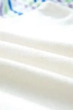 Short Sleeve Sweaters Cozy Cloud Striped Crochet Sweater