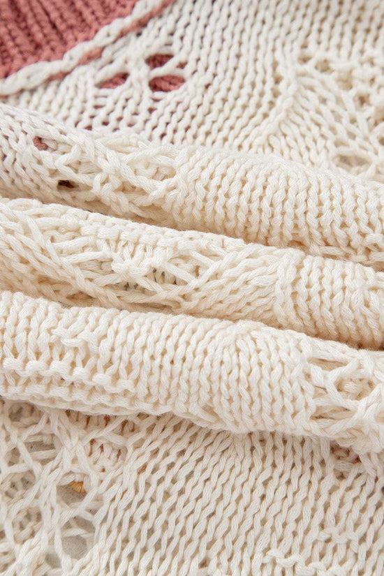 Short Sleeve Sweaters Fashionfitz Embroidered Crochet Sweater for Women