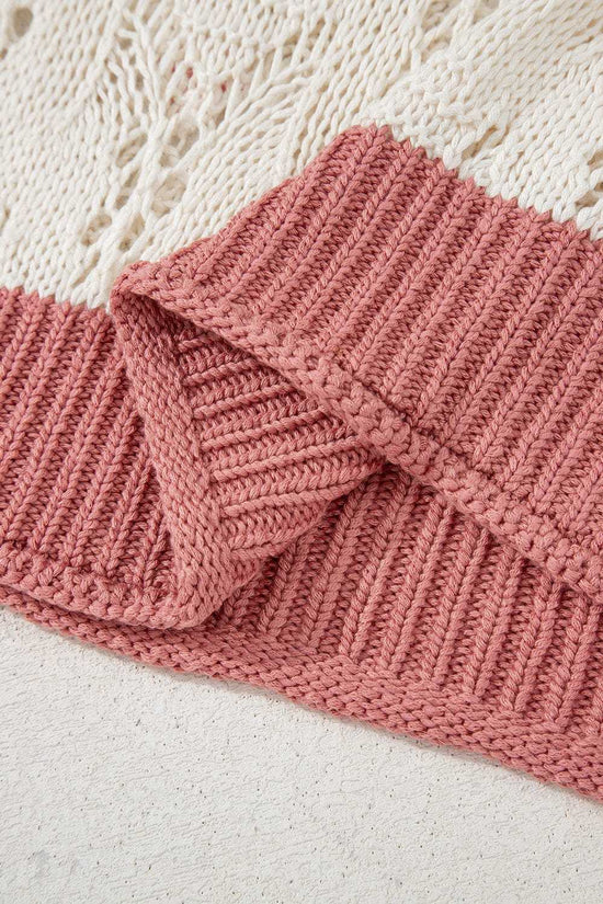 Short Sleeve Sweaters Fashionfitz Embroidered Crochet Sweater for Women