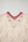 Short Sleeve Sweaters Fashionfitz Embroidered Crochet Sweater for Women