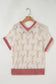 Short Sleeve Sweaters Fashionfitz Embroidered Crochet Sweater for Women