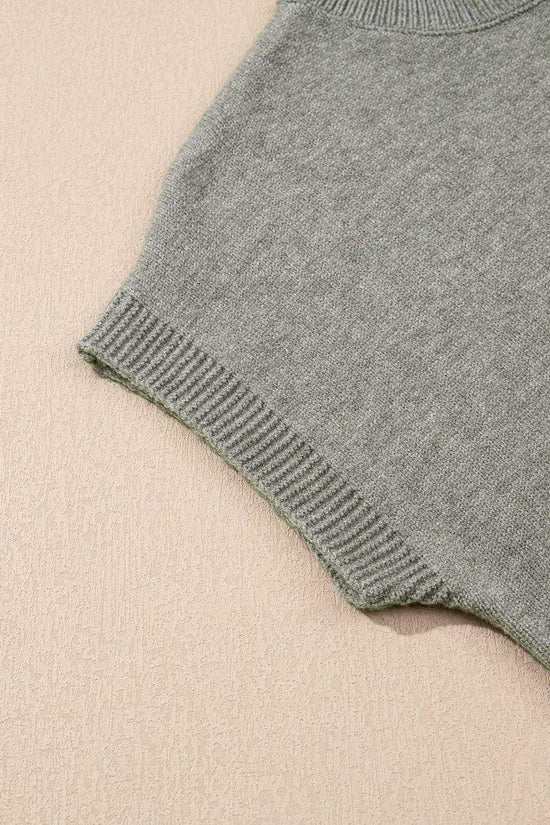 Short Sleeve Sweaters High Flower Boxy Sweater