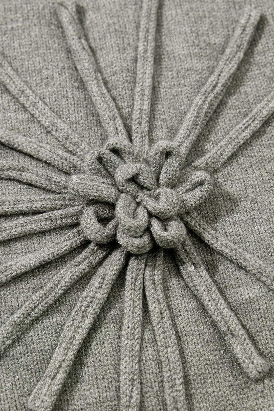 Short Sleeve Sweaters High Flower Boxy Sweater