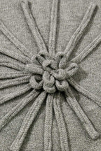 Short Sleeve Sweaters High Flower Boxy Sweater