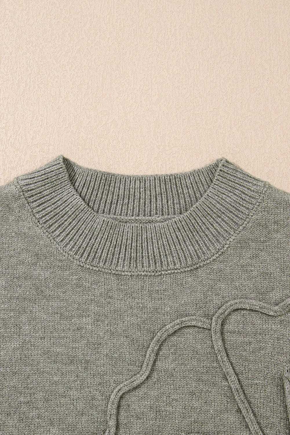 Short Sleeve Sweaters High Flower Boxy Sweater