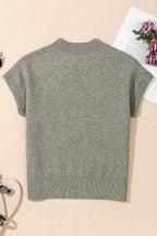 Short Sleeve Sweaters High Flower Boxy Sweater