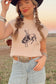 Short Sleeve Sweaters Rodeo Graphic Short Sleeve Sweater