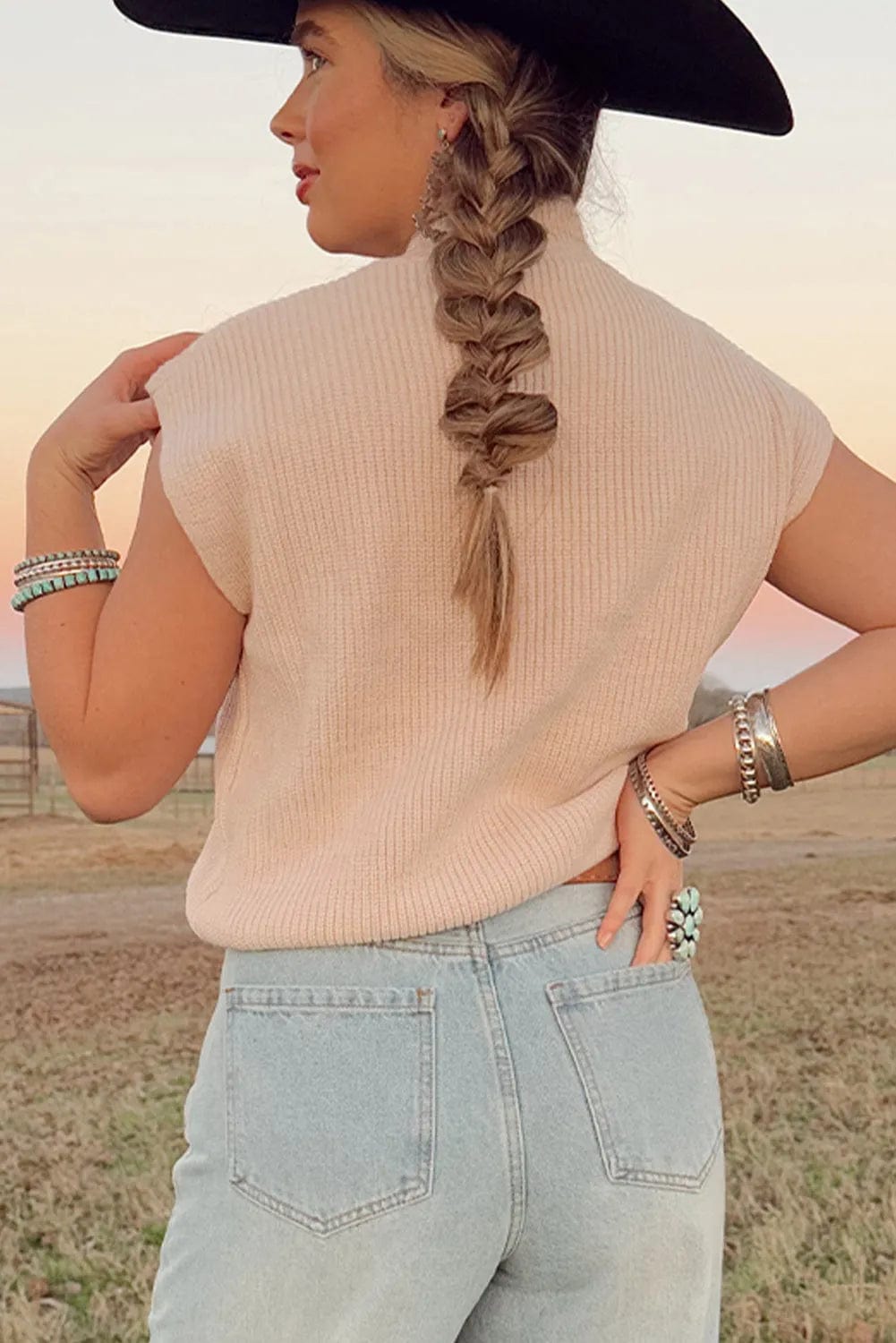 Short Sleeve Sweaters Rodeo Graphic Short Sleeve Sweater
