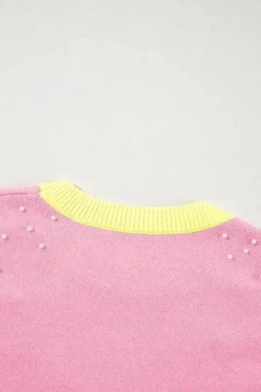 Short Sleeve Sweaters Scarlet Sheen Pearl Sweater