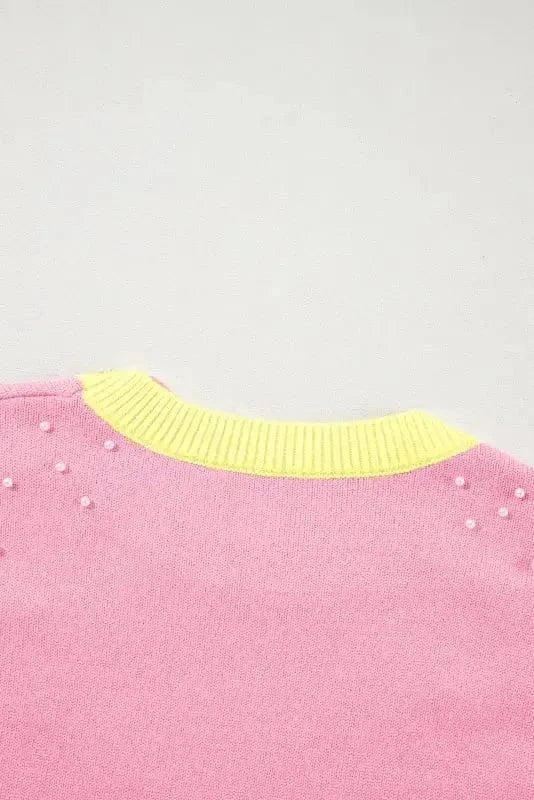 Short Sleeve Sweaters Scarlet Sheen Pearl Sweater