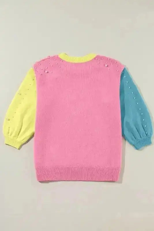 Short Sleeve Sweaters Scarlet Sheen Pearl Sweater