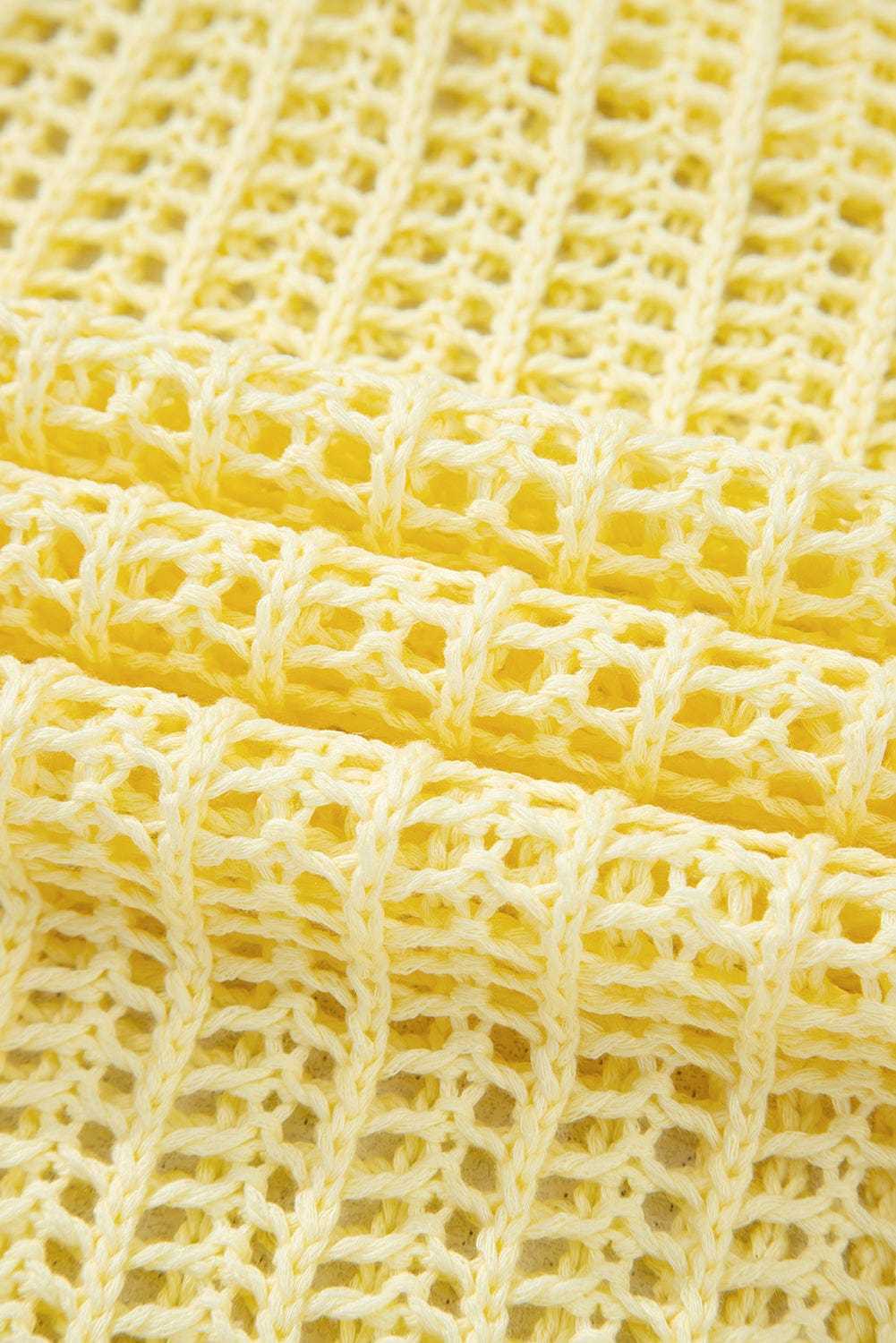 Short Sleeve Sweaters Soft Hue Crochet Top