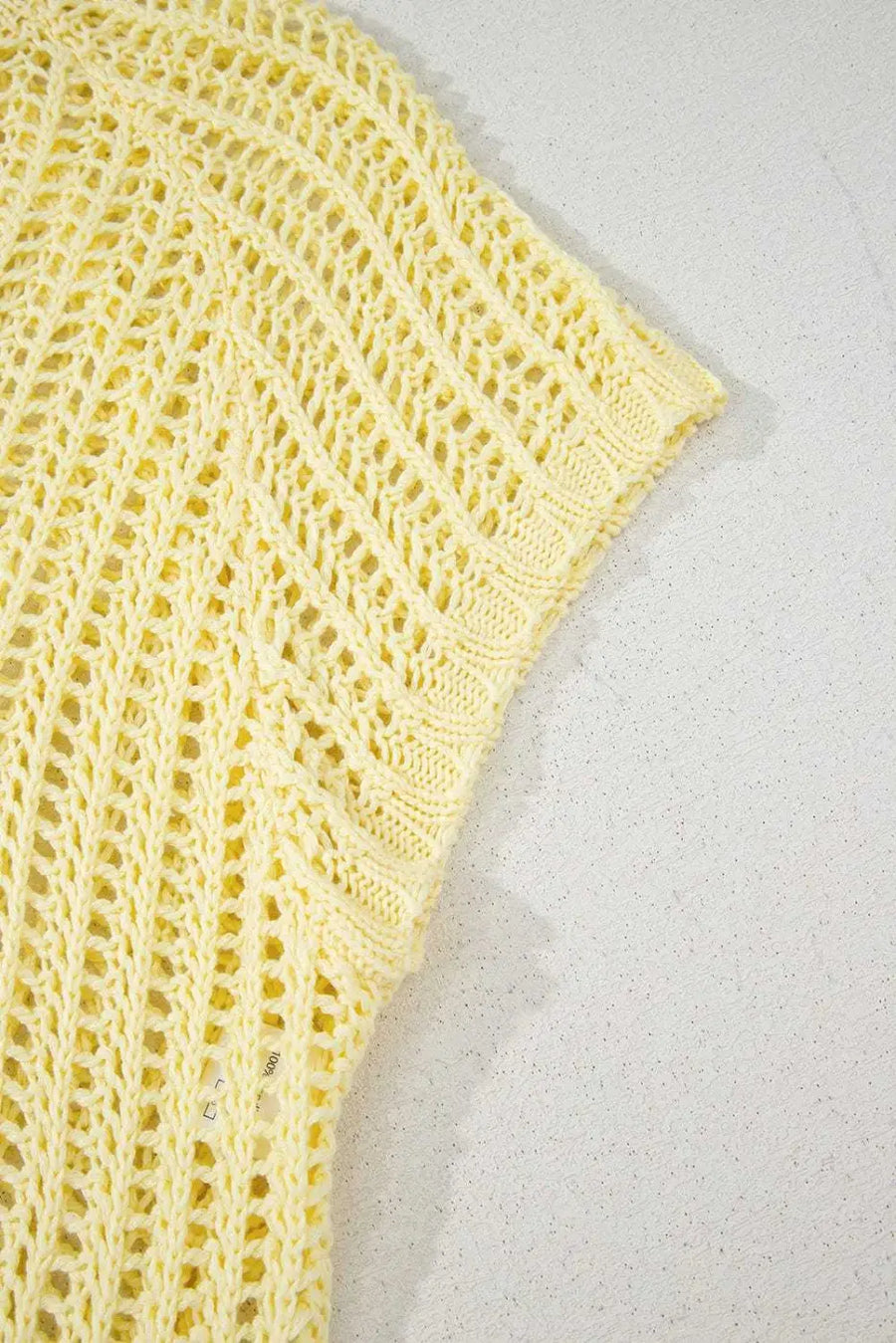 Short Sleeve Sweaters Soft Hue Crochet Top