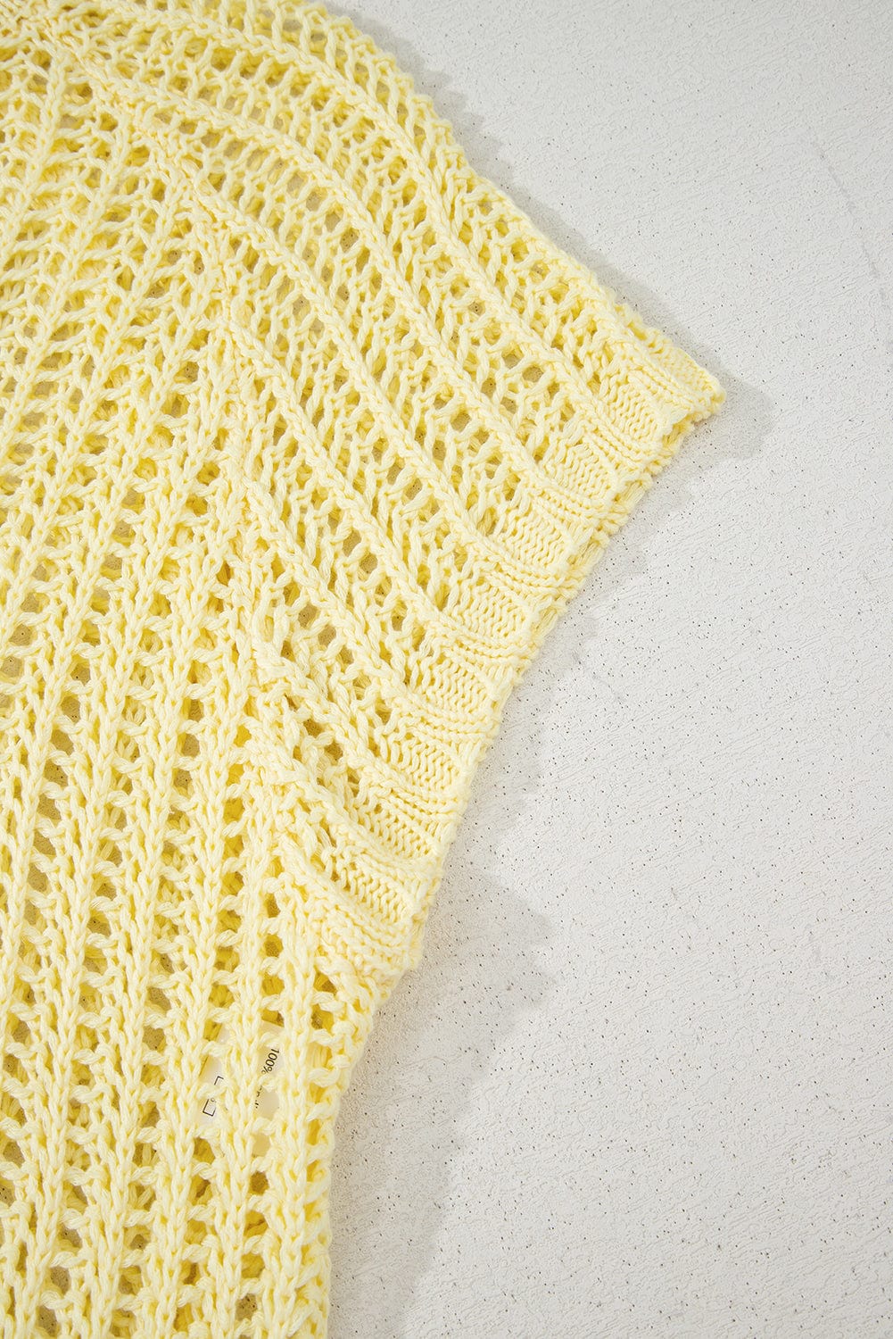 Short Sleeve Sweaters Soft Hue Crochet Top