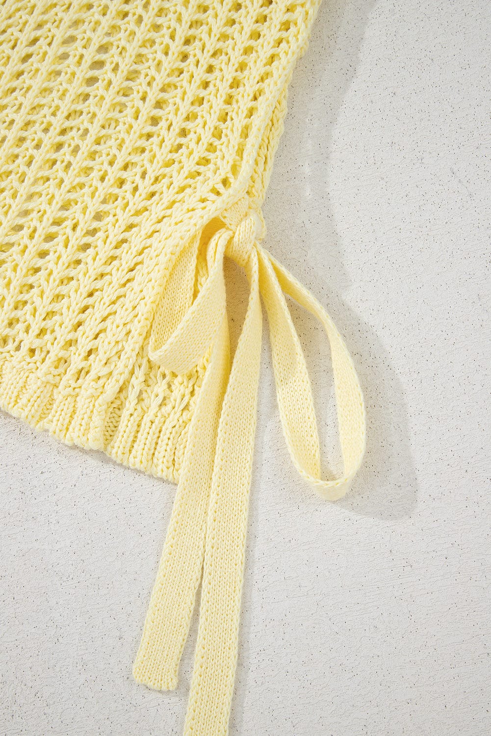 Short Sleeve Sweaters Soft Hue Crochet Top