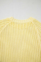 Short Sleeve Sweaters Soft Hue Crochet Top