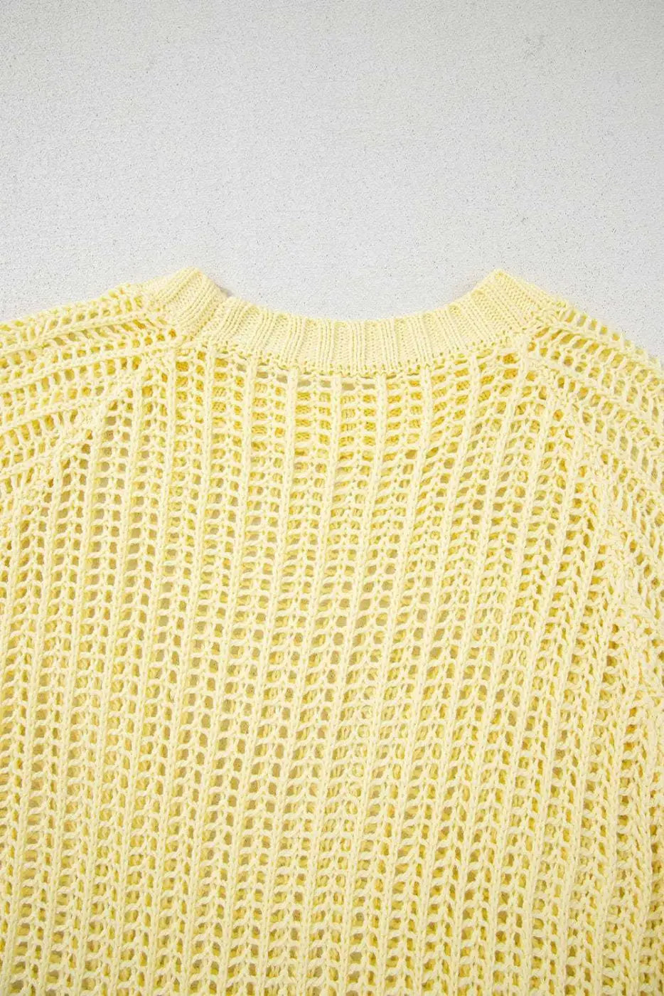 Short Sleeve Sweaters Soft Hue Crochet Top
